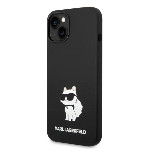 Zadný kryt Karl Lagerfeld Liquid Silicone Choupette NFT pre Apple iPhone 14 Plus, čierna 57983112408