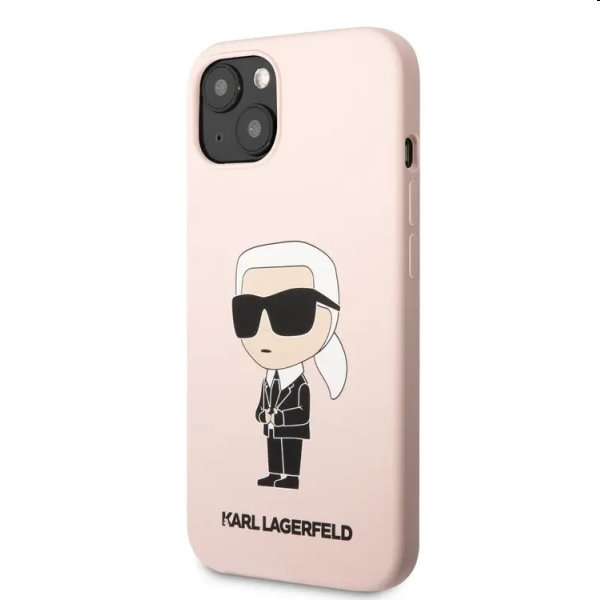 Zadný kryt Karl Lagerfeld Liquid Silicone Ikonik NFT pre Apple iPhone 13, ružové 57983112387
