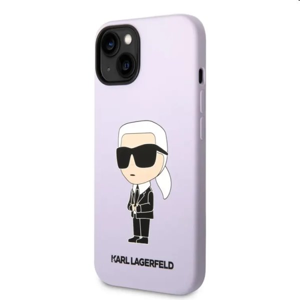 Zadný kryt Karl Lagerfeld Liquid Silicone Ikonik NFT pre Apple iPhone 14 Plus, fialové 57983112384