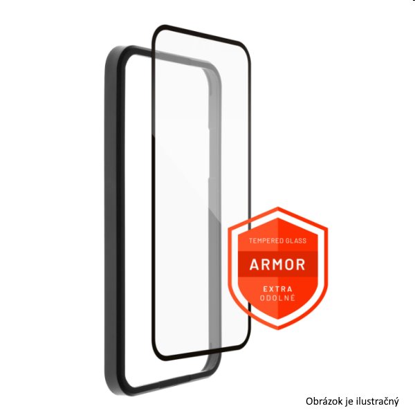 FIXED Armor prémiové ochranné tvrdené sklo pre Apple iPhone 14, 13, 13 Pro, čierna FIXGA-928-BK