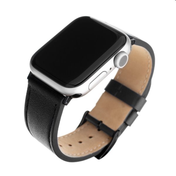 E-shop FIXED Kožený remienok pre Apple Watch 384041 mm, čierna FIXLST-436-BK