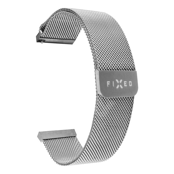 FIXED Mesh Nerezový remienok pre Smartwatch 22 mm, strieborný FIXMEST-22MM-SL