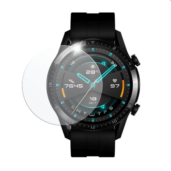 FIXED Ochranné tvrdené sklo pre Huawei Watch GT 2 (46 mm), 2 kusy FIXED Ochranné tvrdené sklo pre Huawei Watch GT 2 (46 mm), 2 kusy