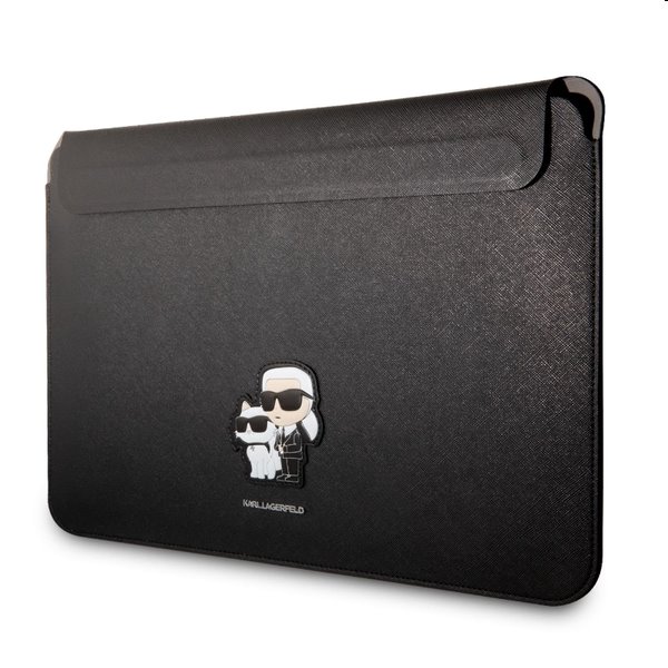 Karl Lagerfeld Saffiano Karl and Choupette NFT Computer Sleeve 1314", čierne 57983114299