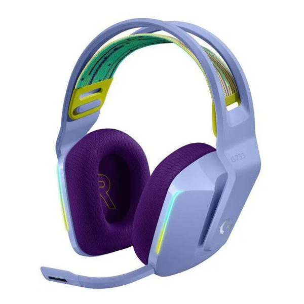 Logitech G733 LIGHTSPEED Wireless RGB Gaming Headset, Lilac