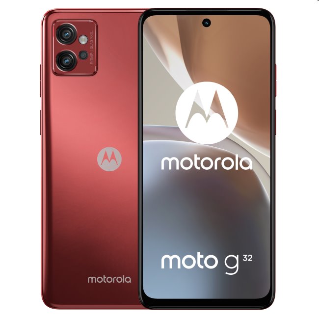 Motorola Moto G32, 6/128GB, Satin Maroon - OPENBOX (Rozbalený tovar s plnou zárukou)