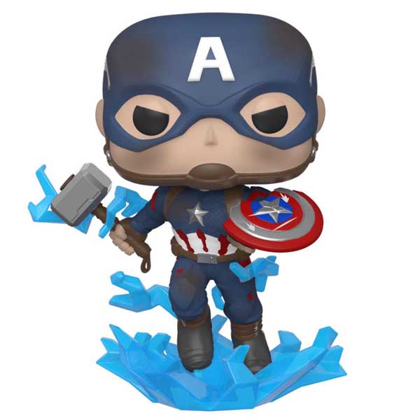 POP! Captain America with Broken Shield and Mjölnir (Avengers Endgame) - OPENBOX (Rozbalený tovar s plnou zárukou)