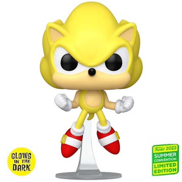 POP! Games: Super Sonic First Appearance (Sonic The Hedgehog) 2022 Summer Convention Limited Edition (Glows in The Dark) POP-0877