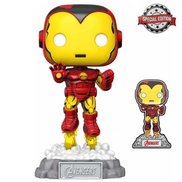 POP! Iron Man (Marvel) Special Edition + odznak POP! Iron Man (Marvel) Special Edition + odznak