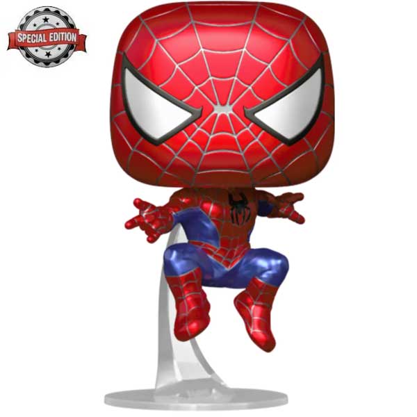 POP! Spider Man No Way Home Friendly Neighborhood Spider Man (Marvel) Metallic Special Edition POP-1158