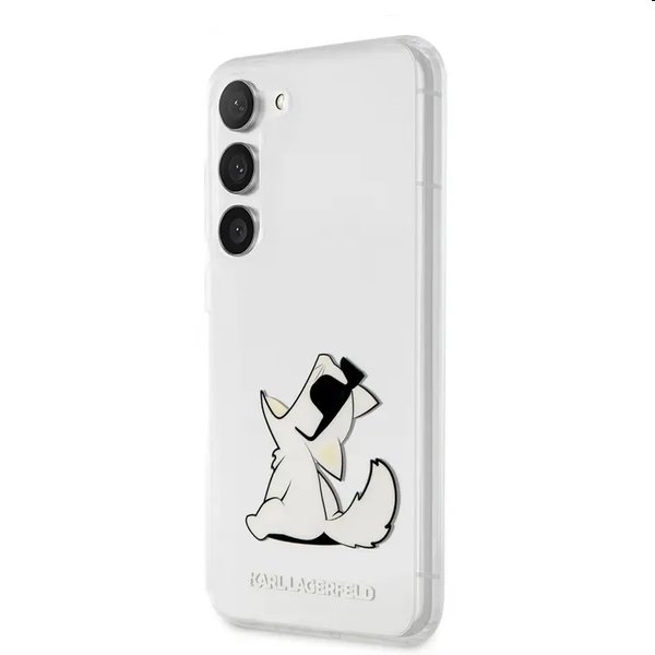 Zadný kryt Karl Lagerfeld PC/TPU Choupette Eat pre Samsung Galaxy S23 Plus, transparentná