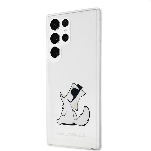 Puzdro Karl Lagerfeld PC/TPU Choupette Eat pre Samsung Galaxy S23 Ultra, transparentné 57983112895