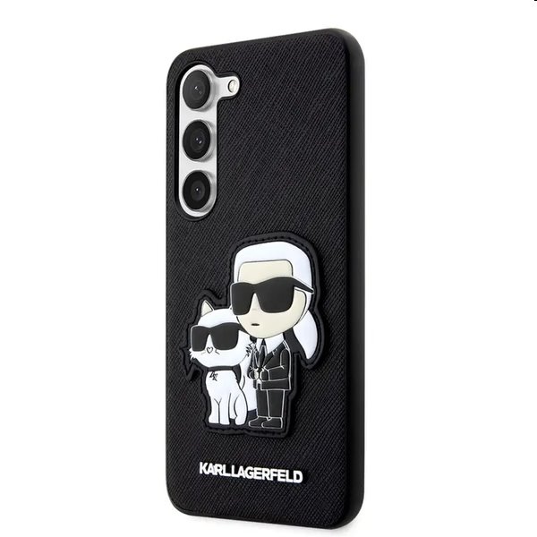 E-shop Zadný kryt Karl Lagerfeld PU Saffiano Karl and Choupette NFT pre Samsung Galaxy S23, čierna 57983112902