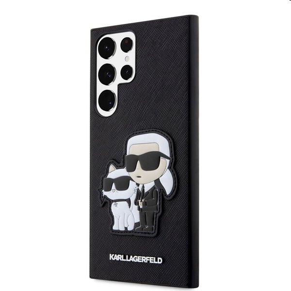 Zadný kryt Karl Lagerfeld PU Saffiano Karl and Choupette NFT pre Samsung Galaxy S23 Ultra, čierna 57983112904
