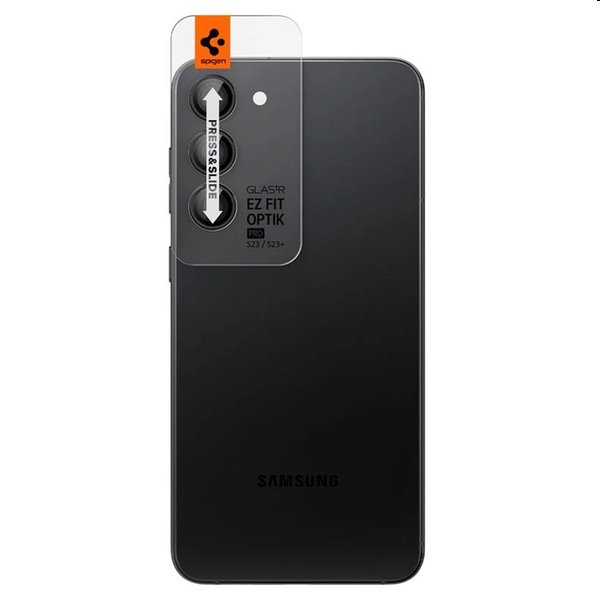 Tvrdené sklo Spigen EZ Fit Optik Pro pre Samsung Galaxy S23, S23 Plus, 2 kusy AGL05962