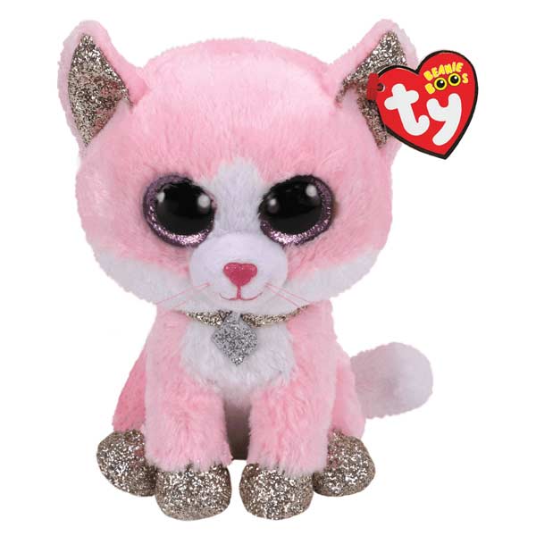 TY Ružová mačka, Fiona 15 cm