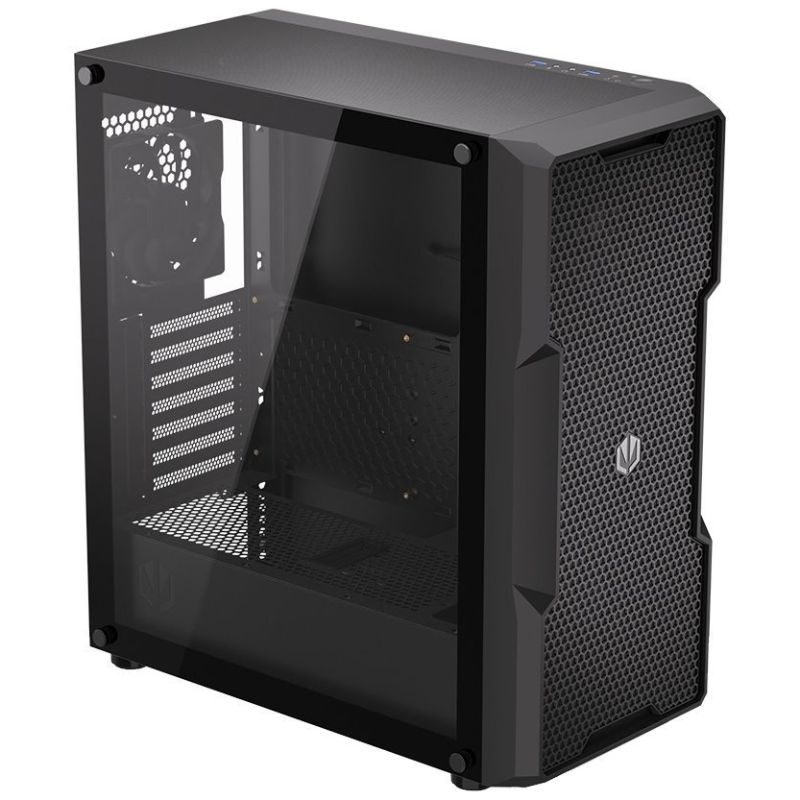 ENDORFY case Regnum 400 Air ATX 4x120mm 2xUSB presklená bočnice čierna EY2A008