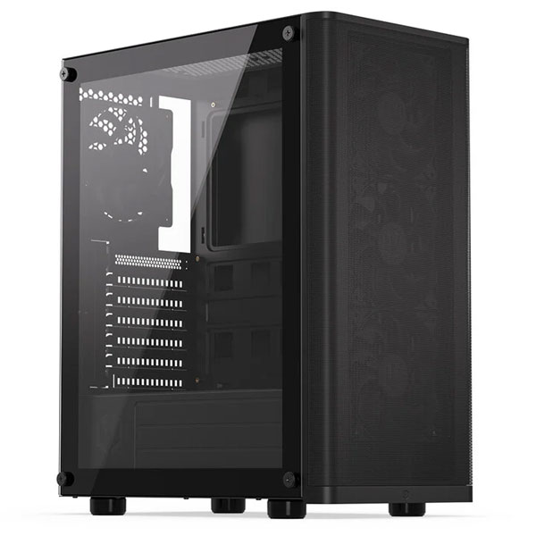 ENDORFY case Ventum 200 Air 4x120mm PWM fan 2xUSB tvrdené sklo čierna EY2A002