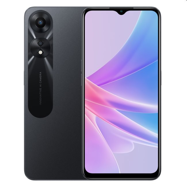 Oppo A78, 4/128GB, Glowing Black, nový tovar, neotvorené balenie