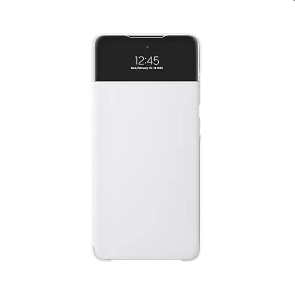 Knižkové puzdro S View Cover pre Samsung A72, biela - OPENBOX (Rozbalený tovar s plnou zárukou)