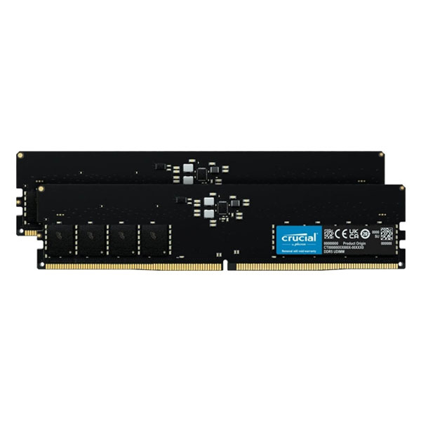 Crucial DDR5 32GB kit 4800MHz CL40 Unbuffered CT2K16G48C40U5
