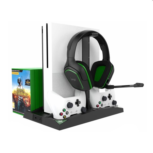 Dokovacia stanica iPega XB007 pre Xbox One, One S a One X, bezdrôtový controller a slúchadlá PG-XB007