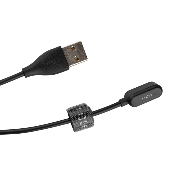 FIXED Nabíjací USB kábel pre Huawei/Honor Band 6, čierny FIXDW-728