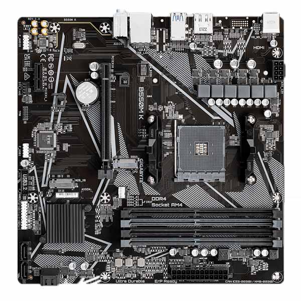 GIGABYTE B550M K Základná doska, AMD B550, AM4, 4xDDR4, mATX