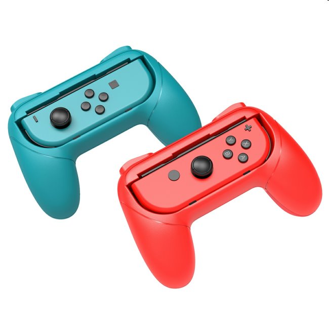 iPega gamepad Grip pre Nintendo Joy-Con ovládače, modrý/červený (2ks)