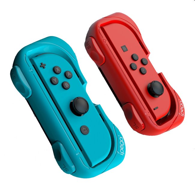 E-shop iPega Grip s popruhom pre Nintendo Joy-Con ovládače, modrýčervený (2ks) PG-SW055A