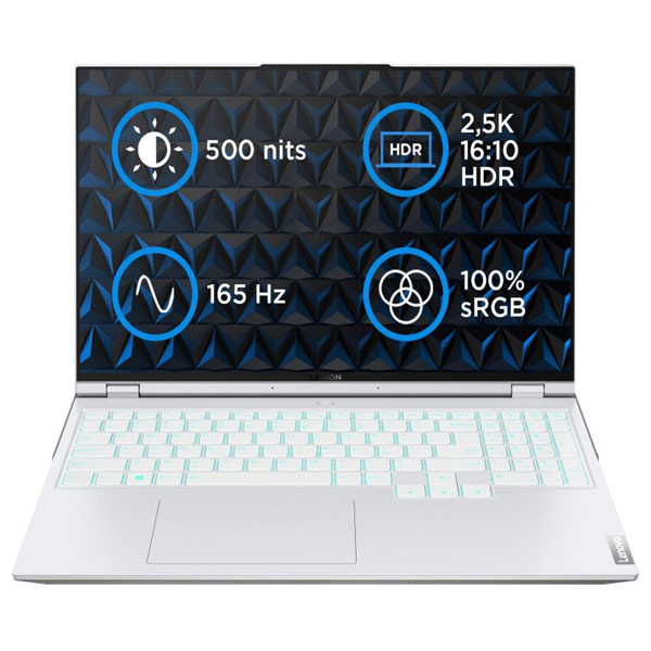 Lenovo Legion 5 Pro 16IAH7H Intel i7-12700H 16 GB 1 TB SSD 16" WQXGA IPS AG RTX3070Ti 8 GB Win11Home, Glacier White 82RF0060CK