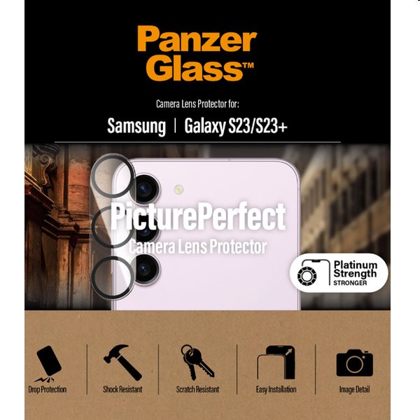 PanzerGlass ochranný kryt objektívu fotoaparátu pre Samsung Galaxy S23, S23 Plus