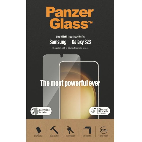 E-shop Ochranné sklo PanzerGlass UWF AB FP pre Samsung Galaxy S23 7322