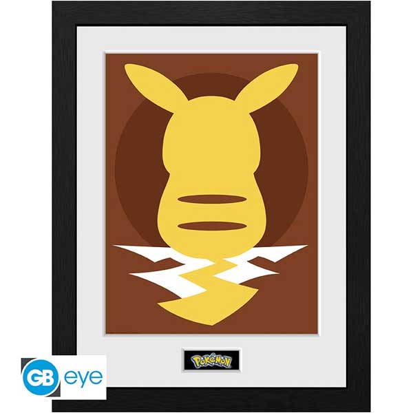 Zarámovaný plagát Pikachu Silhouette 25 (Pokémon) PFC3698