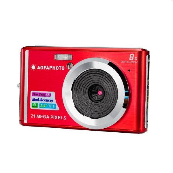 Digitálny fotoaparát AgfaPhoto Realishot DC5200, červený - OPENBOX (Rozbalený tovar s plnou zárukou) DC5200RD