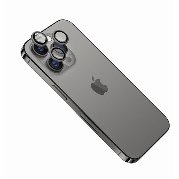 FIXED Ochranné sklá šošoviek fotoaparátov pre Apple iPhone 14/14 Plus, šedé