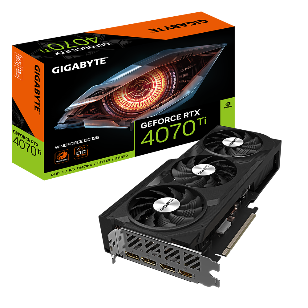 E-shop GIGABYTE GeForce RTX 4070 Ti WINDFORCE OC 12G Grafická karta VGGGVN407TWF3OC12GD