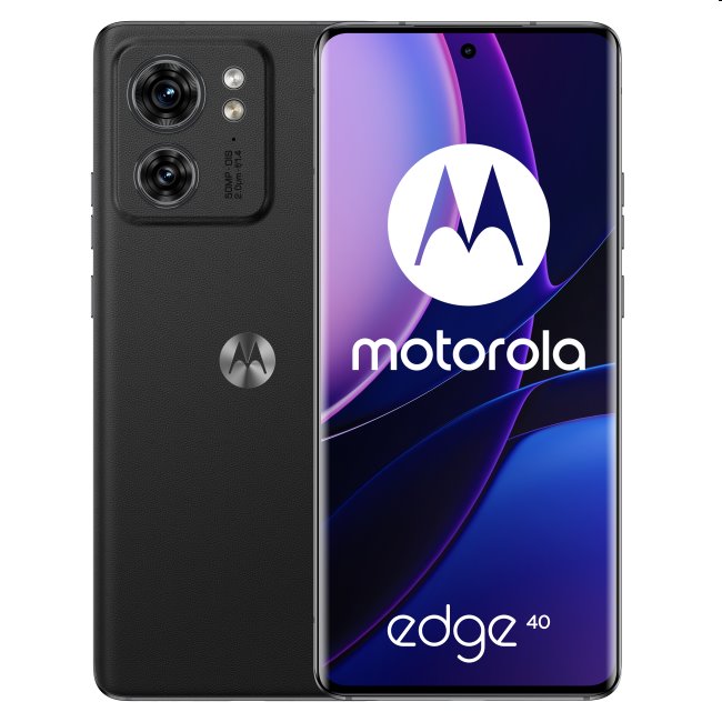 Motorola Edge 40, 8/256GB, čierna, Trieda B - použité, záruka 12 mesiacov