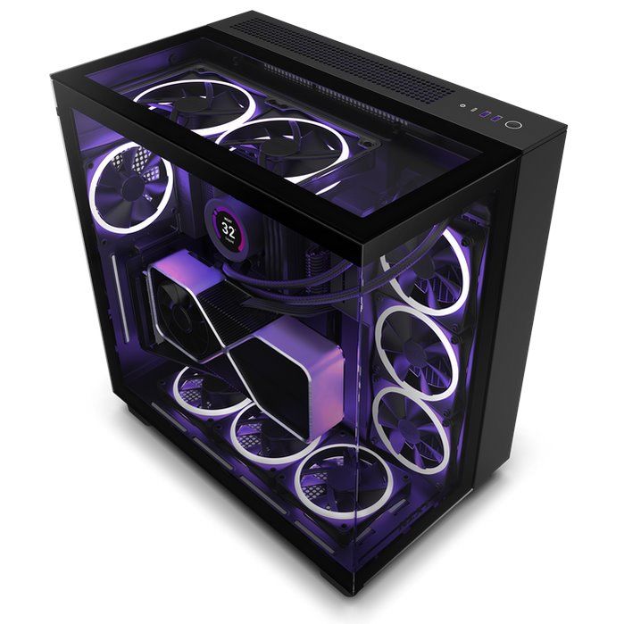 NZXT case H9 Elite, ATX, Premium Dual Chamber Mid Tower, black