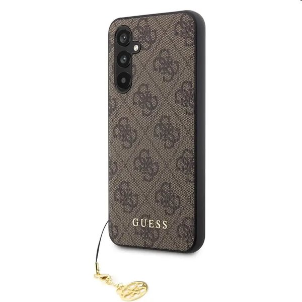 Zadný kryt Guess 4G Charms pre Samsung Galaxy A54 5G, hnedá