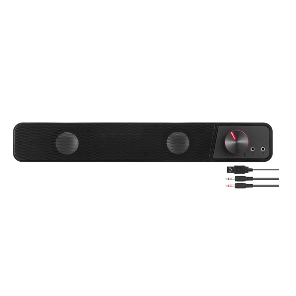 Speedlink Brio Stereo Soundbar, black - OPENBOX (Rozbalený tovar s plnou zárukou)