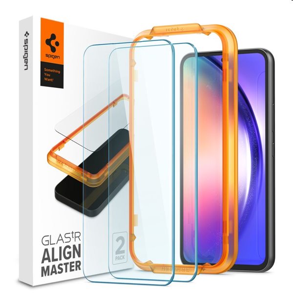 Tvrdené sklo Spigen Glass Align Master pre Samsung Galaxy A54 5G, 2 kusy