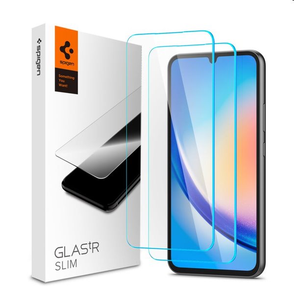 E-shop Tvrdené sklo Spigen Glass tR Slim pre Samsung Galaxy A34 5G, 2 kusy AGL05967