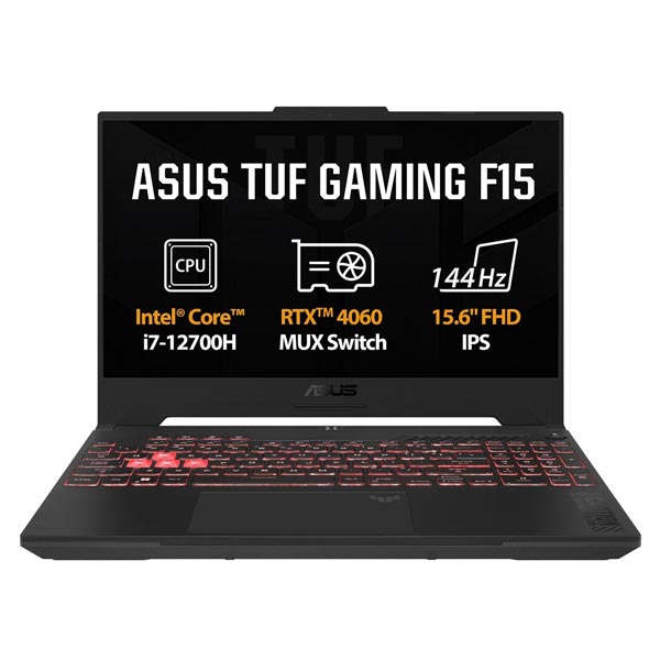 ASUS TUF Gaming FX507ZV4-LP037 i7-12700H, 16 GB, 512 GB SSD, 15,6" FHD, non OS, Jaeger Grey