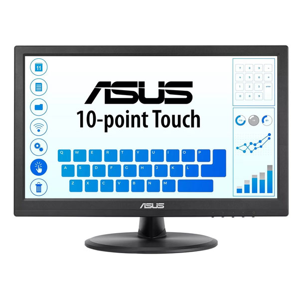 ASUS Monitor VT168HR, 15,6" TN WXGA, 1366 x 768, 16:9, 60 Hz, 400:1, 220 cd, 5 ms, HDMI VGA 90LM02G1-B04170