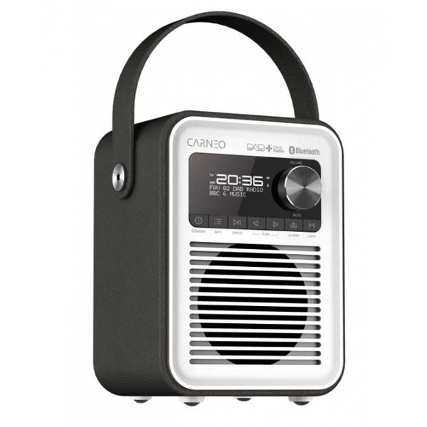 E-shop Carneo rádio D600 DABFM - čierne biele