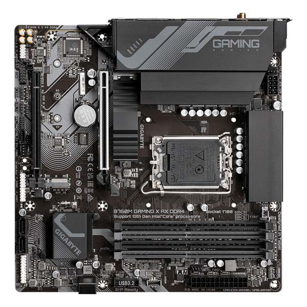 GIGABYTE B760M GAMING X AX DDR4 Základná doska, Intel B760, Socket1700, 4xDDR4, mATX