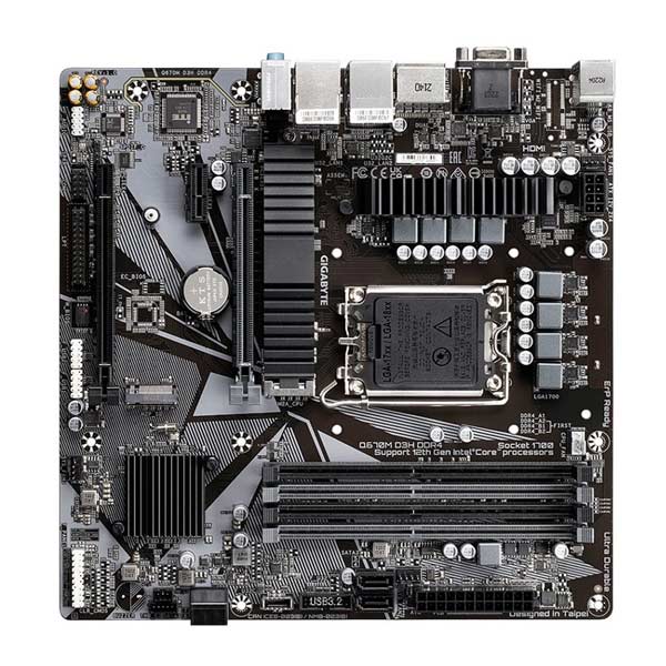 GIGABYTE Q670M D3H DDR4 Základná doska, Intel Q670, Socket1700, 4xDDR4, mATX Q670M D3H DDR4