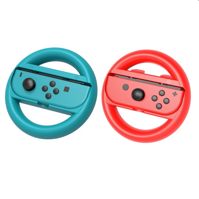 iPega sada volantov pre Nintendo Joy-Con, modrý/červený (2ks)