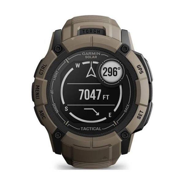 Garmin Instinct 2X Solar Tactical edícia, svetlohnedá